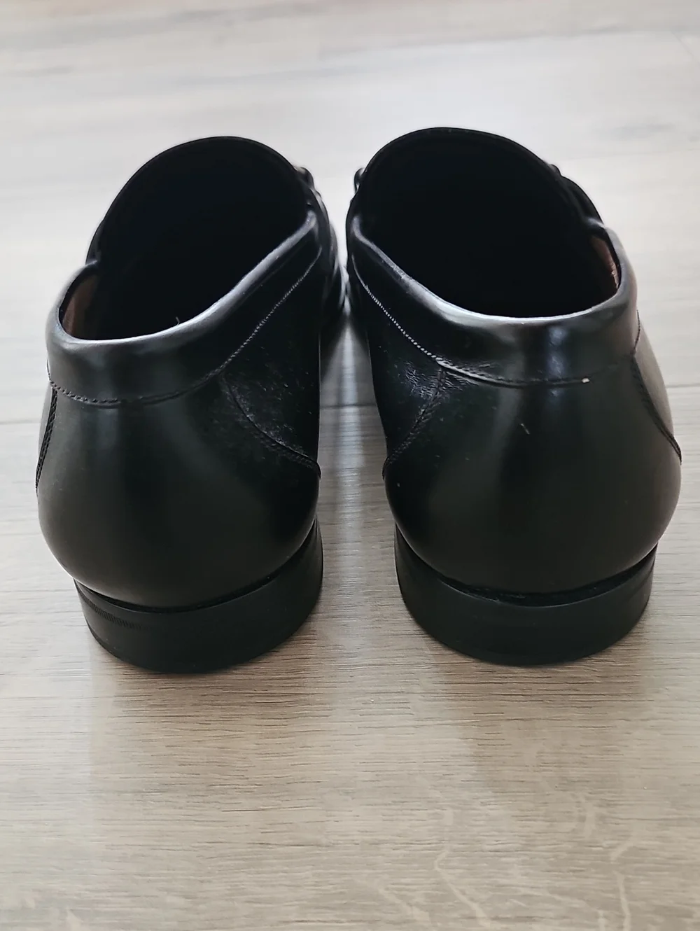 Salvatore Ferragamo Men’s Black Leather Bit Loafers Size 11
